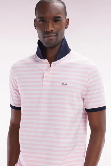AU NOIR Polo Shirt - Fairmont Pink Stretch