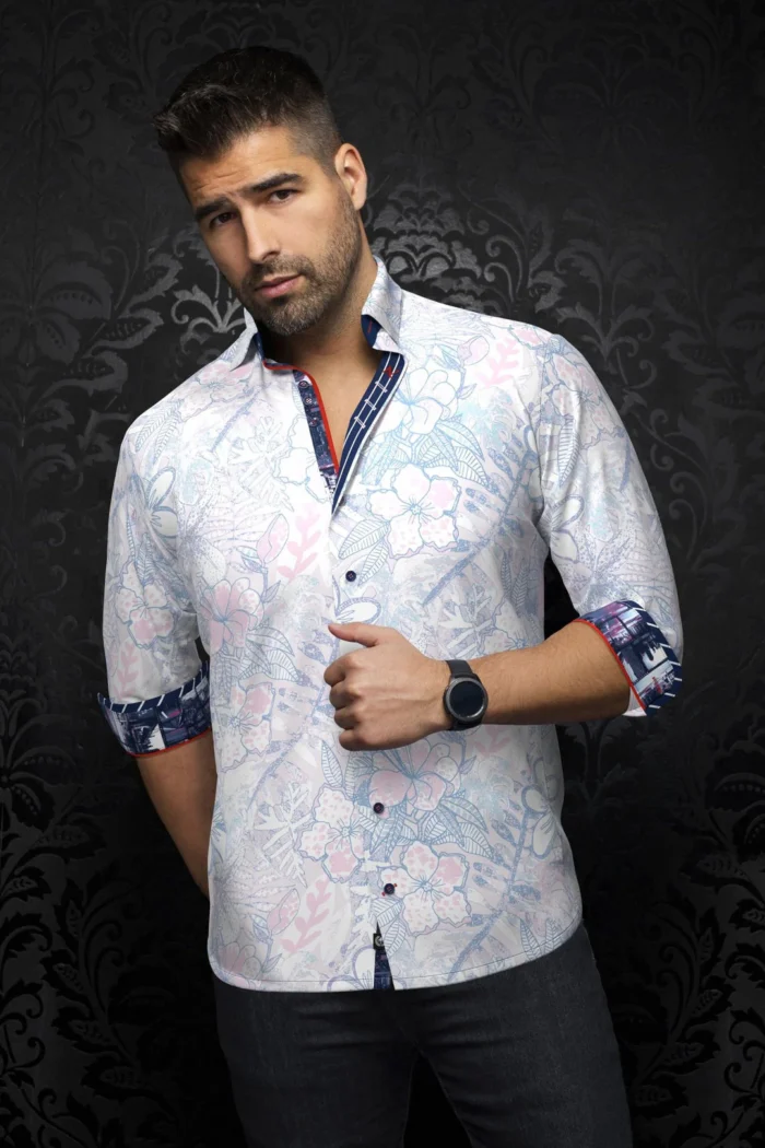 AU NOIR Stretch Shirt - Alvarado Pink - Image 2
