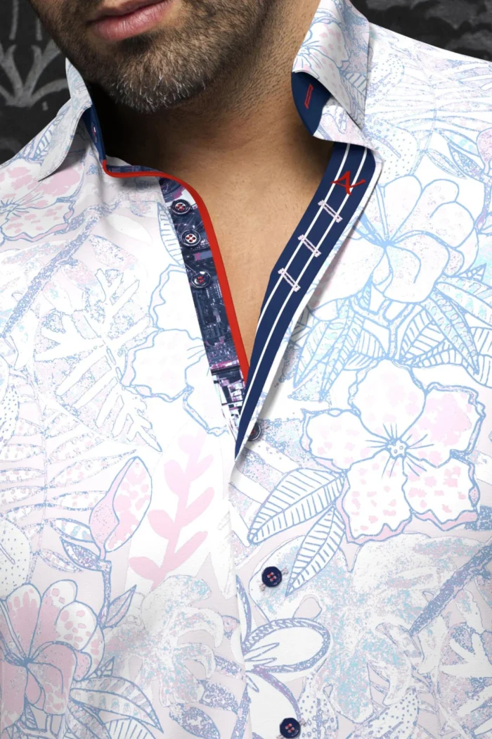 AU NOIR Stretch Shirt - Alvarado Pink - Image 3