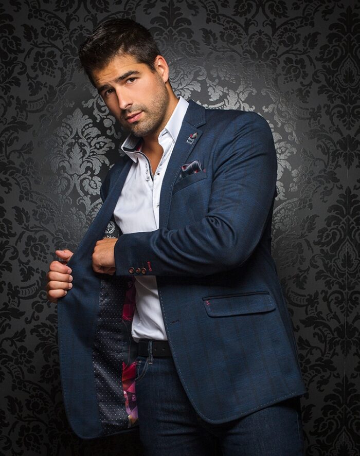 AU NOIR Stretch Blazer - Huston Navy - Image 1