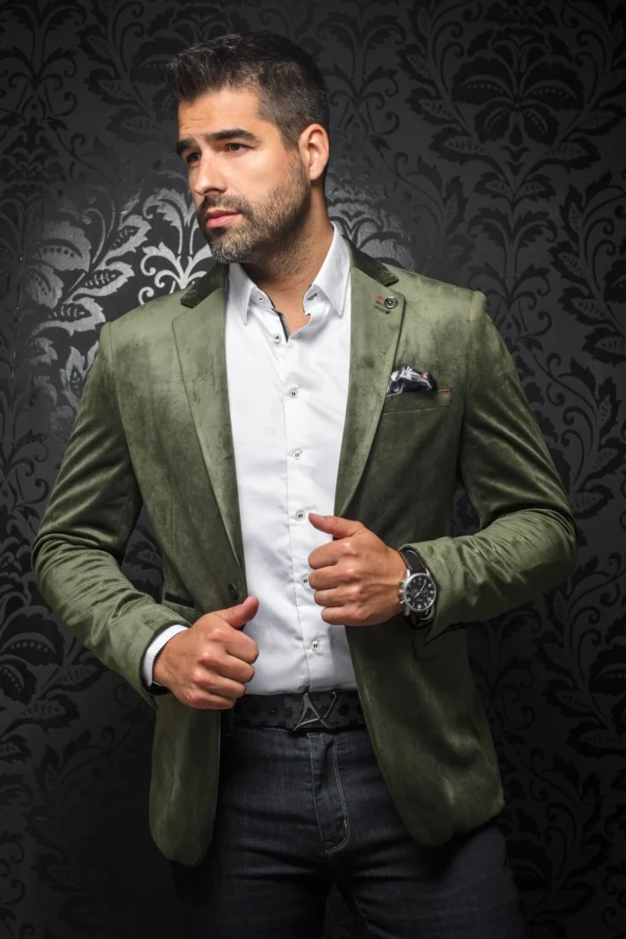 AU NOIR Stretch Blazer - Glover Green - Image 1
